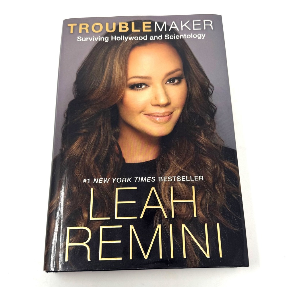 Leah Remini Troublemaker Book Hardcover First Edition Scientology Memoir Bio
